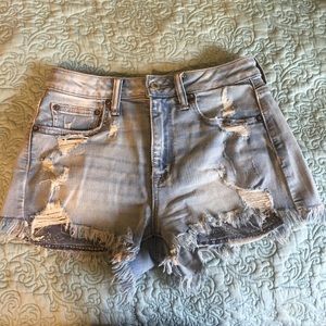 AEO Distressed Jean Shorts